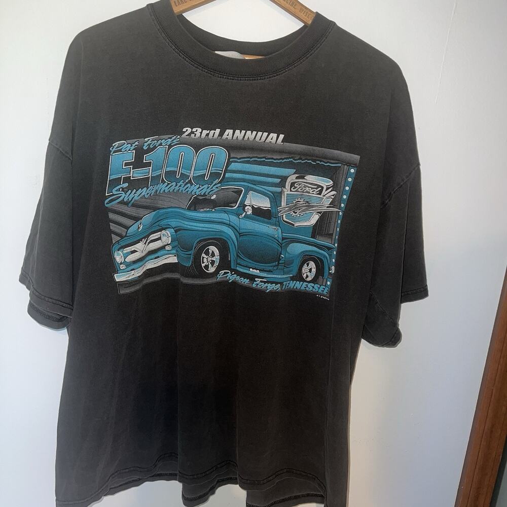 Vintage Pat Fords 23rd F-100 Supernationals Pigeon Forge TN Shirt 1990 Black XXL